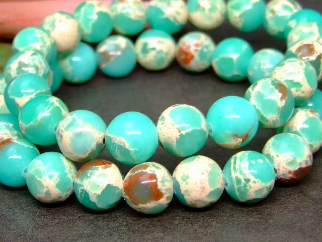 g3-3390F　　インペリアルジャスパー 10mm ブレスレット 内径調節可 送料無料 天然石 パワーストーン