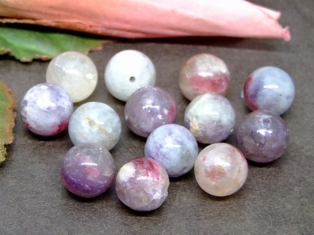 g3-3393N　　今月の半額 わけあり ミックスレピドライトシリカ 10mm 1粒売り 送料無料有 天然石 パワーストーン