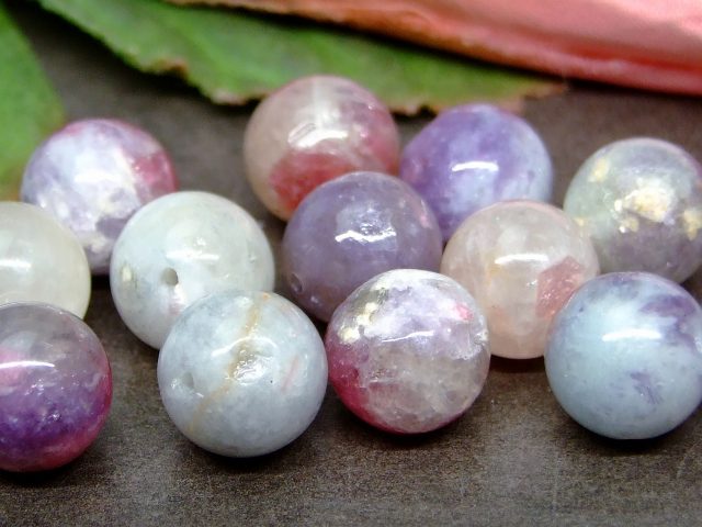 g3-3393N　　今月の半額 わけあり ミックスレピドライトシリカ 10mm 1粒売り 送料無料有 天然石 パワーストーン