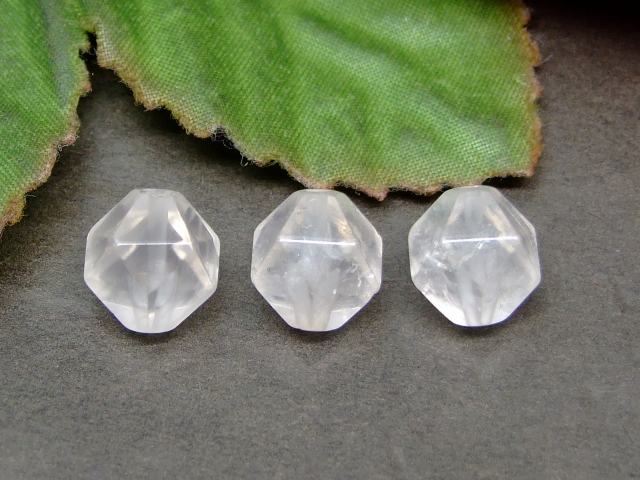 g3-99H　　ローズクォーツ 紅水晶 10mm スターカット 1粒売り 送料無料有 天然石 パワーストーン