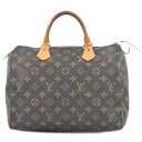 本物 ルイヴィトン LOUIS VUITTON LV 旧型 スピーディ 30 モノグラム ミニボストンバッグ ハンドバッグ ブラウン M41526 Speedy ビトン バッグ 中古