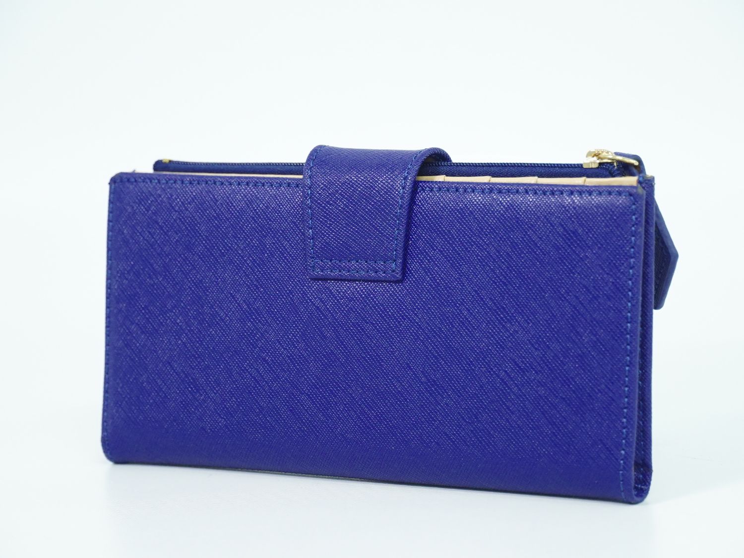 本物 ヴィヴィアン ウエストウッド Vivienne Westwood オーブ 長財布 ロングウォレット レザー ブルー 財布 ウォレット 中古
