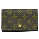 本物 ルイヴィトン LOUIS VUITTON LV ポルトモネ ビエ トレゾール モノグラム 折財布 ブラウン M61730 ビトン 財布 ウォレット 中古・