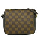 本物 ルイヴィトン LOUIS VUITTON LV トゥルースメイクアップ ダミエ エベヌ アクセサリーポーチ ハンドバッグ ブラウン N51982 ビトン バッグ 中古・