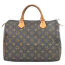 本物 ルイヴィトン LOUIS VUITTON LV 旧型 スピーディ 30 モノグラム ミニボストンバッグ ハンドバッグ ブラウン M41526 Speedy ビトン バッグ 中古