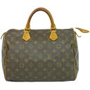 本物 ルイヴィトン LOUIS VUITTON LV 旧型 スピーディ 30 モノグラム ミニボストンバッグ ハンドバッグ ブラウン M41526 Speedy ビトン バッグ 中古