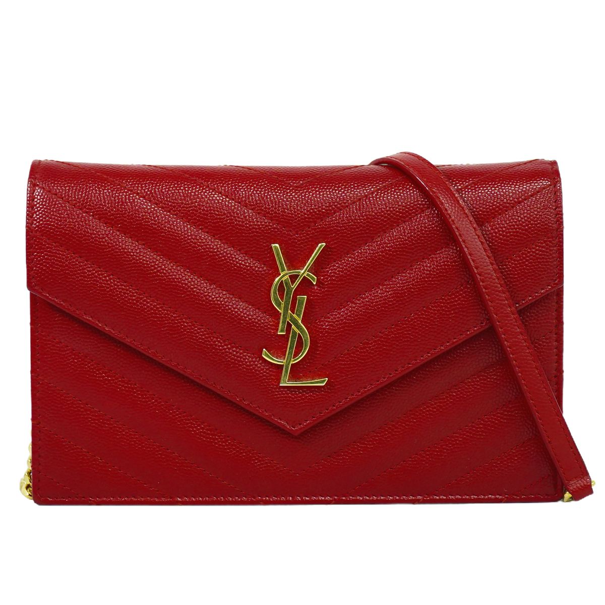 SAINT LAURENT サンローラン チェーンウォレット エンベロープ