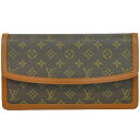 本物 ルイヴィトン LOUIS VUITTON LV ポシェットダム GM モノグラム クラッチバッグ セカンドバッグ ブラウン M51810 Pochette Dame ビトン バッグ 中古