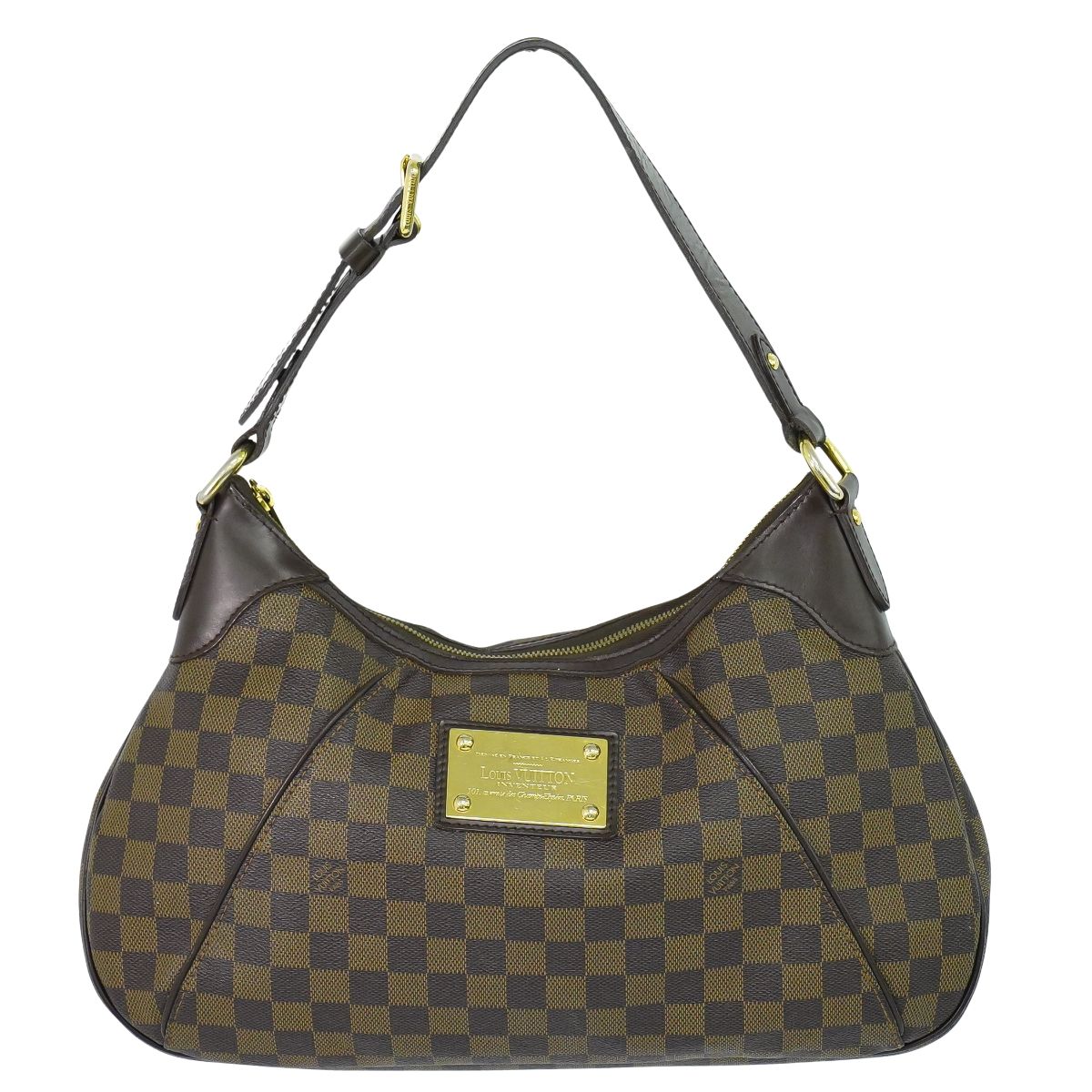楽天BRAND BOX本物 ルイヴィトン LOUIS VUITTON LV テムズ GM ダミエ エベヌ ショルダーバッグ ブラウン N48181 Thames ビトン バッグ 中古・