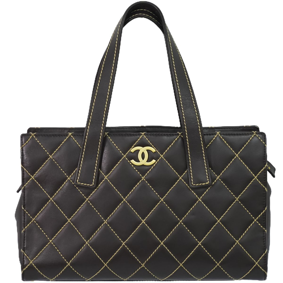 ʪ ͥ CHANEL ޡ 磻ɥƥå ȡȥХå ϥɥХå 쥶 ֥饦 Wild Stitch Хå ...