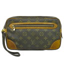 本物 ルイヴィトン LOUIS VUITTON LV マルリードラゴンヌ GM モノグラム クラッチバッグ セカンドバッグ ブラウン M51825 ビトン バッグ 中古(4)