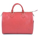 本物 ルイヴィトン LOUIS VUITTON LV スピーディ 30 エピ レザー ミニボストンバッグ ハンドバッグ カスティリアンレッド M43007 ビトン バッグ 中古(4)