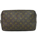 本物 ルイヴィトン LOUIS VUITTON LV トゥルーストワレット 28 モノグラム クラッチバッグ セカンドバッグ ポーチ ブラウン M47522 ビトン バッグ 中古