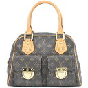 本物 ルイヴィトン LOUIS VUITTON LV マンハッタン PM モノグラム ハンドバッグ ブラウン M40026 Manhattan ビトン バッグ 中古(4)