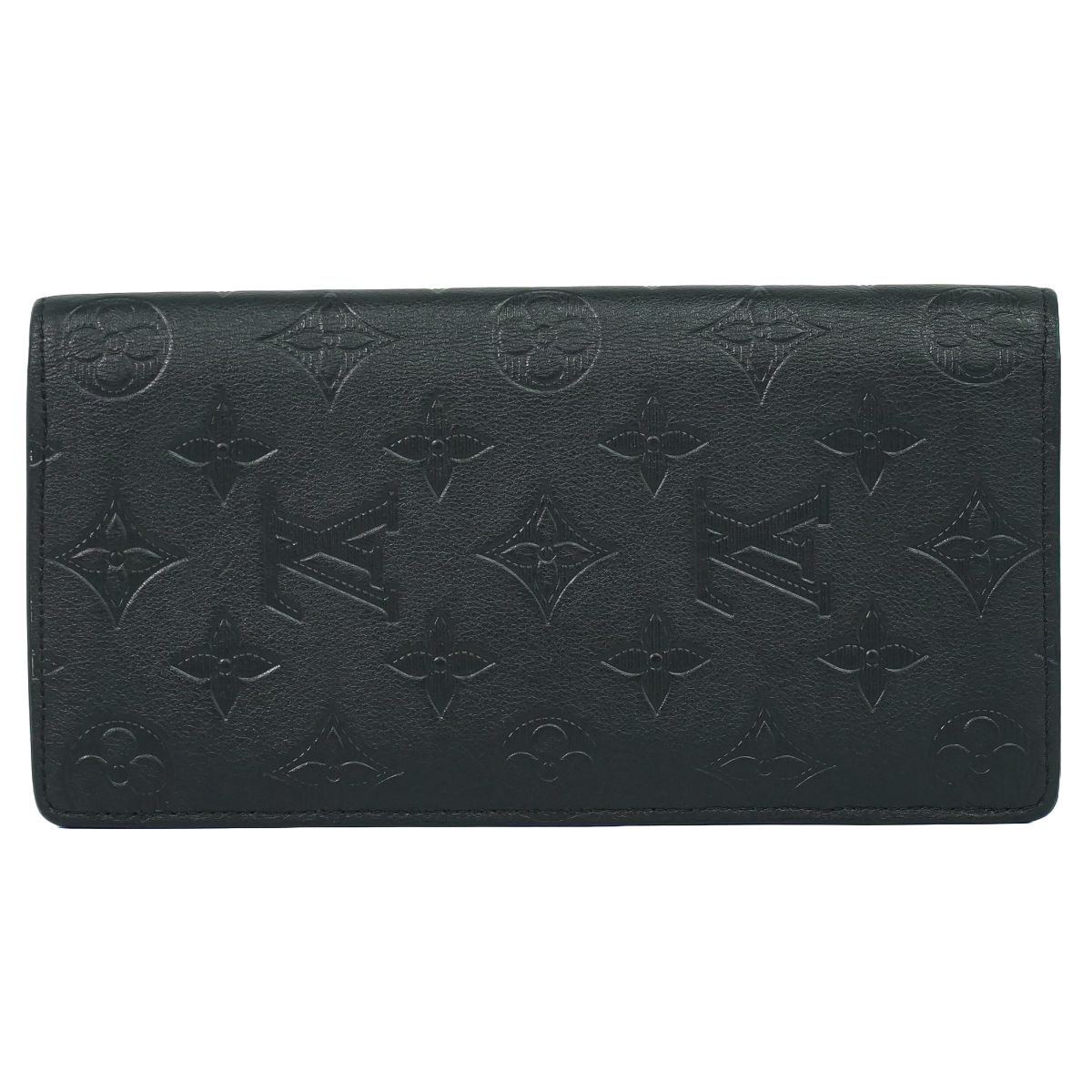 楽天BRAND BOX本物 ルイヴィトン LOUIS VUITTON LV ポルトフォイユ ブラザ モノグラム シャドウ ノワール M62900 ビトン 財布 ウォレット 中古
