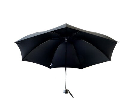送料無料クラシコメンズUVカット遮光率99%以上コーティング晴雨兼用日傘折りたたみ傘軽量ミニ開閉便利機能高級紳士傘ステッチレザーハンドルブラック♪#