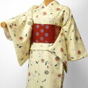 【レンタル】着物 レンタル 春秋冬用 レディース 袷 小紋 セット「Sサイズ」白・アールヌーボー hiromichi nakano (1051)