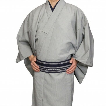 【レンタル】着物 レンタル 男 七五三 父 パパ「Sサイズ」白グレー・万筋・アンサンブル・ちりめん (春秋冬用/男着物 メンズ 袷) 和服 (8075)