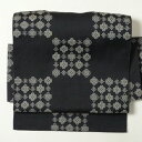 【レンタル】名古屋帯 レンタル アップグレード【帯揚げ・帯締め・セット】黒・市松〔着物レンタル オプション〕〔お太鼓〕〔宅配レンタル〕(春秋冬用/女性用レディー...