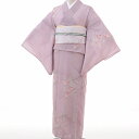 【レンタル】着物 レンタル 夏物 名古屋帯 セット(夏用・薄物・紗紬 レディース)「Mサイズ」赤紫・桔梗 (ワンタッチ 式) (4002a)