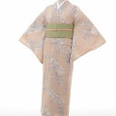 【レンタル】着物 レンタル 夏物 名古屋帯 セット(夏用・薄物・紗 レディース)「Sサイズ」ベージュ・萩 (ワンタッチ 式) (4020a)