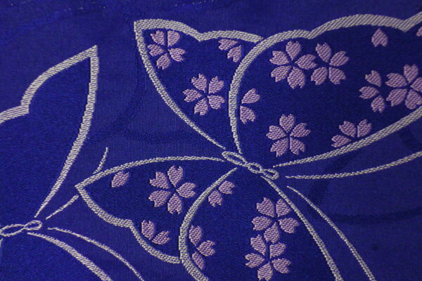 【レンタル】半幅帯(春秋冬用／女性用)青蝶々〔お好きな帯を選べる変更オプション〕【返却送料無料】