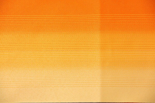 【レンタル】半幅帯 レンタル (夏物・浴衣用)オレンジ・横縞ボカシ 〔お好きな帯を選べる変更オプション〕(春秋冬用／女性用)【返却送料無料】