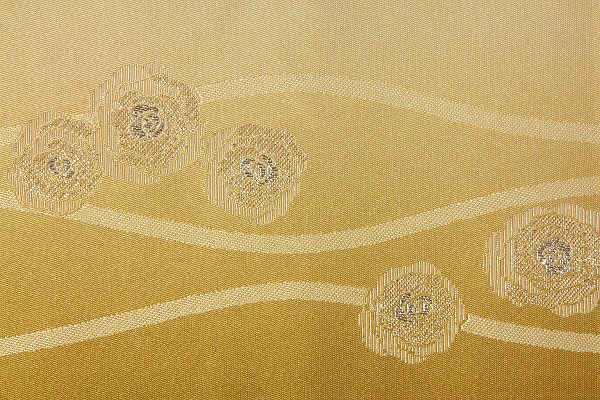 【レンタル】半幅帯(夏物・浴衣用)黄・バラ立涌レンタル〔お好きな帯を選べる変更オプション〕(夏用／女性用)【返却送料無料】