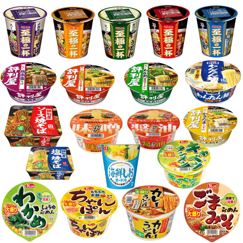 #4-9920181028-3 箱買い 詰合せ セット販売新着 にぎわい広場 明星食品 評判屋 至極の一杯 大国食品 ビッグとレギュラーサイズ カップ麺 20個 セット 送料無料