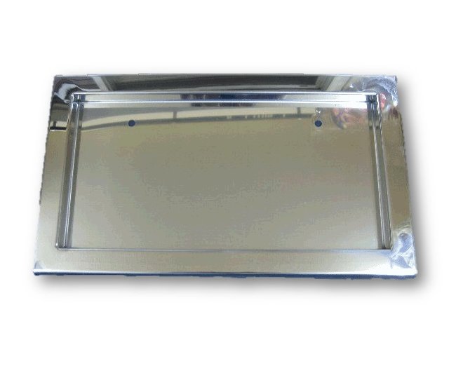 ステンレス磨きナンバー枠　スタンダードタイプ　大型用