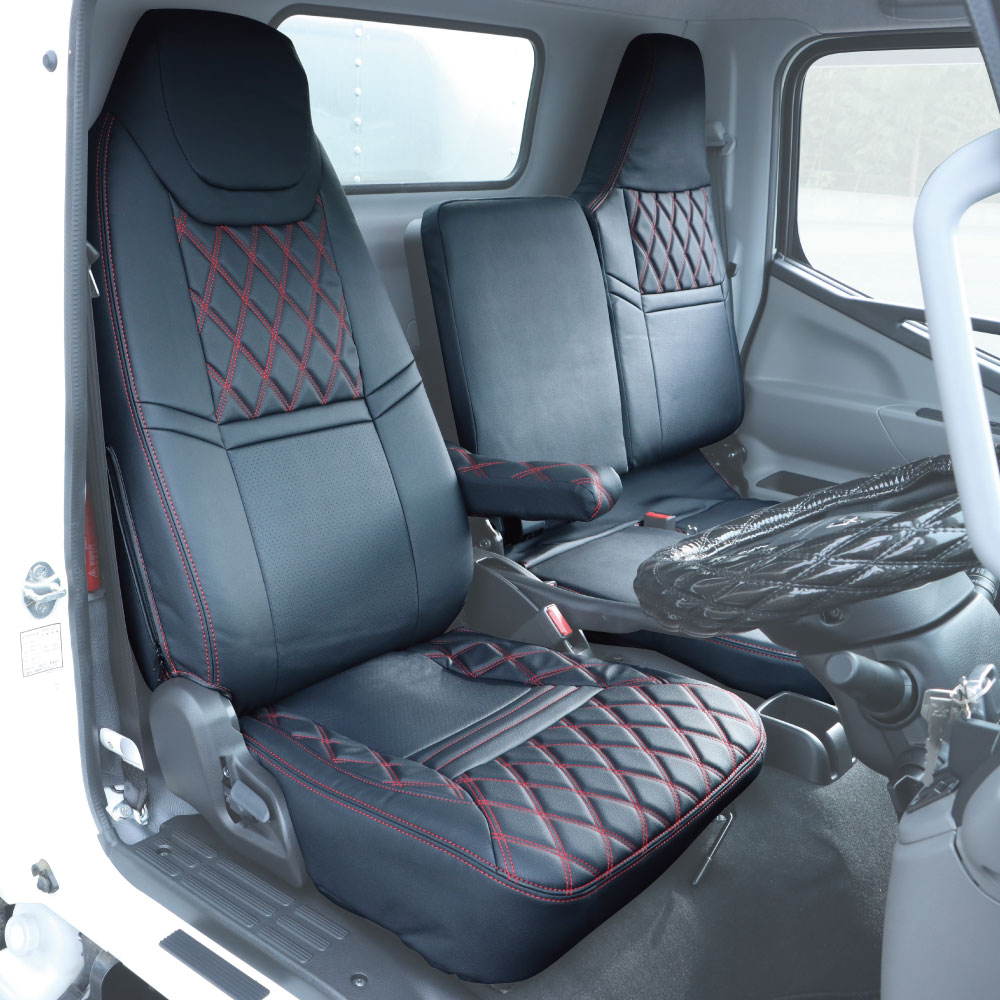 乐天商城 - シートカバー COMBI ふそう2t ’20キャンター/ブルーテックキャンター 標準車用