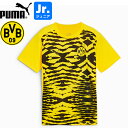 PUMA プーマ BVB ボルシア ドルトムント 2024-25 ジュニア プレマッチ半袖シャツ プラシャツ 777603-01 プーマジャパン国内正規ライセン...