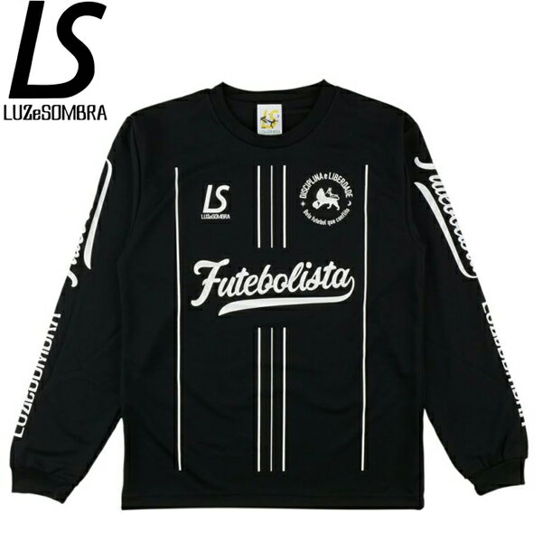 LUZeSOMBRA ルースイソンブラ ストライプフッチボリスタ ロングプラシャツ STRIPE FUTEBOLISTA L/S PRA SHIRT L1233005-BLK サッカー フットサル