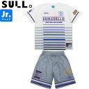 sullo スージョ ジュニア ボーダープラシャツ ボーダープラショーツ プラシャツ プラパン 1720104023-WHT-1721104024-GRY サッ...