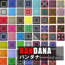  バンダナ BANDANA 61色 ペイズリー柄 コットン 100% COTTON BANDANNA マスク メンズ レディース おしゃれ ハンカチ 帽子 キッズ ターバン ギフト プレゼント