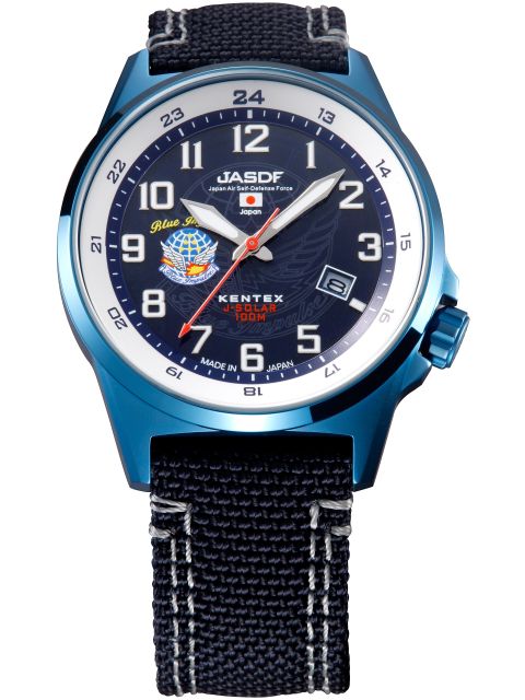 ケンテックス 腕時計 メンズ 自衛隊腕時計/航空自衛隊ブルーインパルスソーラースタンダードモデルS715M-07正規品/日本製ミリタリー時計 JSDF KENTEX ケンテックス