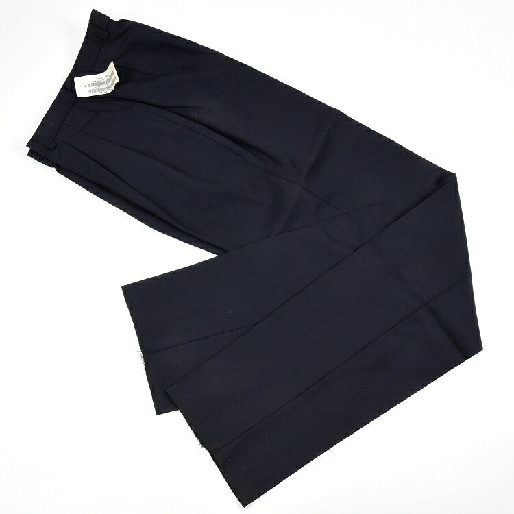 特価 レディース ウール パンツ ブラック 実物 未使用 オランダ 税関職員用スラックス 黒