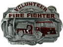 ウエスタン ベルトバックル Volunteer Fire Fighter 消防士 消防署 メンズ 男【レターパックライト可】