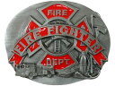 ウエスタン ベルトバックル Fire Fighter/Fire Dept　消防士 消防署 メンズ 男【レターパックライト可】