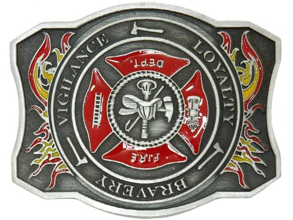 ウエスタンベルトバックル★Fire Dept Belt Buckle　消防士 消防署 メンズ 男【レターパックライト可】