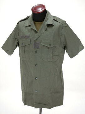 フランス軍 チャドシャツ 半袖 オリーブ 実物 未使用 ミリタリー シャツ メンズ