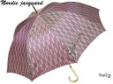 傘 レディース 長傘 槙田商店 ノルディック ジャガード 8本骨 雨傘 Twig/枝(ピンク) おしゃれ 甲州織 北欧デザイン 日本製 女
