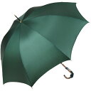 傘 レディース 長傘 WAKAO 細巻 8本骨 雨傘 ラタン調 ハンドル 日本製 グリーン 親骨55cm おしゃれ かさ工房ワカオ Tokyo Made 婦人 ...