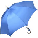 傘 レディース 長傘 WAKAO 細巻 8本骨 雨傘 ラタン調 ハンドル 日本製 ロイヤルブルー 親骨55cm おしゃれ かさ工房ワカオ Tokyo Made 婦人 女 送料無料