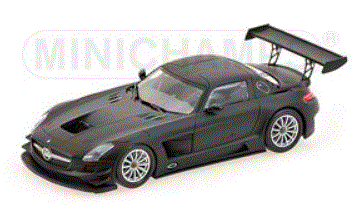 1/43 メルセデスベンツ SLS AMG GT3 ストリート 2011 マットブラック【410113200】【MINICHAMPS/ミニチャンプス】【4012138116573】