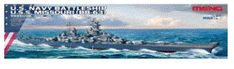 1/ 700 アメリカ海軍戦艦ミズーリ (BB-63) MENPS-004【MENG/モンモデル】【4897038551583】