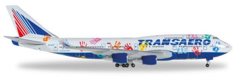 1/500 747-400 トランスアエロ航空“Flight of Hope”EI-XLO【528818】【ヘルパウイングス】【4013150528818】