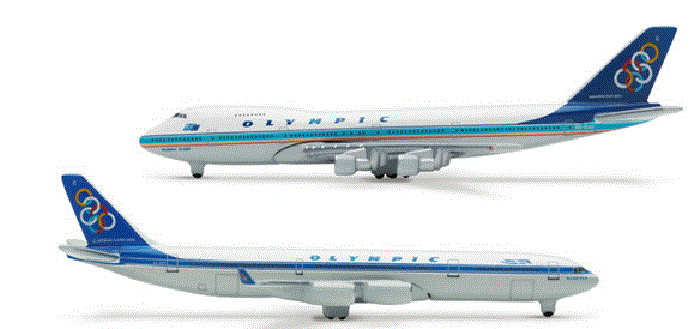 【訳あり】1/1000 A340-300＆B747-200 オリピック航空 2機セット(SX-DFC＆SX-OAD) ダイキャスト完成品 570190 【herpawings/ヘルパウイングス】【4013150570190】