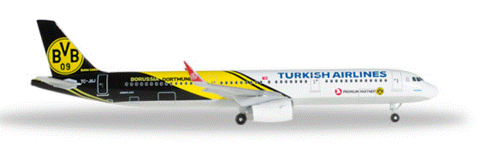 1/500 エアバス A321 トルコ航空 “BVB 09 Borussia Dortmund” TC-JSJ 完成品 528825 【ヘルパウイングス】【4013150528825】