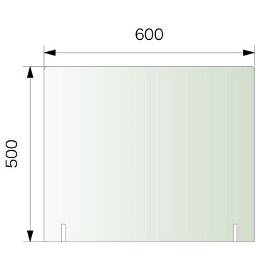 コロナウイルス飛沫感染予防 アクリル パーテーション スタンドタイプ M60 板厚3mm